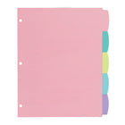 Staples Dividers - Pastel-Letter Size Dividers