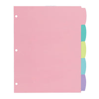 Staples Dividers - Pastel-Letter Size Dividers