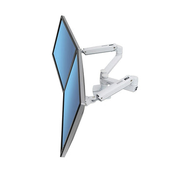 Ergotron 45-491-216 LX Dual Side-by-Side Two-Monitor Mount, White