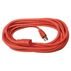 Compucessory Heavy-duty Indoor/Outdoor Extension Cord, 25', Orange-This indoor/outdoor extension cord features a grounded single-outlet with a three-prong plug