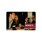 Moxie's $50 Gift Card-Air Miles cannot be collected on Gift Card purchases.