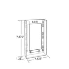 Azar Single Trifold Wall Mount Modular Brochure Holder, 10 Pack (252428)-Clear Crystal Styrene