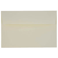 JAM Paper A9 Invitation Envelopes, 5.75 x 8.75, Strathmore Natural White Wove, 250 Pack (31911141H)-Natural white wove Strathmore envelope