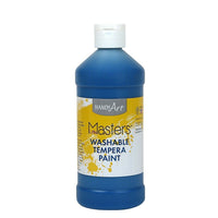 Little Masters Non-toxic Washable Paint, 16 oz., Blue, 6 Pack-Washable paint eliminates mess