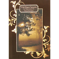 Rosedale Greeting Card, Sympathy Loss Of Father-Printed on premium coated card stock