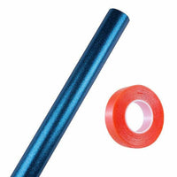 JAM Paper Gift Wrap Set - Glitter Wrapping Paper - Blue - 1 Roll of Glitter Wrap & 1 Roll of Clear Tape-Blue Glitter, Gift Wrapping Assortment - 1 Roll Glitter Gift Wrap, 1 Double Sided Tape