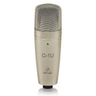 Behringer C-1U, USB Studio Condenser Microphone-A USB output is featured for plug-and-play style recording with a laptop or desktop computer.