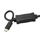 StarTech USB-C to eSATA Cable, For External Storage Devices, USB 3.0 (5Gbps), 3 ft. (1 m)-Access eSATA storage devices containing HDD / SSD / ODD drives from a USB-C or Thunderbolt 3 laptop - Connect a CD-ROM or DVD-ROM to your USB-C or Thunderbolt 3 computer - Perform drive management tasks like: data recovery / repairing failing drives / re-using old drives / diagnostics / disk imaging / backups - Plug-and-play - Compatible with SATA III - USB 3.0 to eSATA Cable / USB C to eSATA adapter / USB Type C to eS