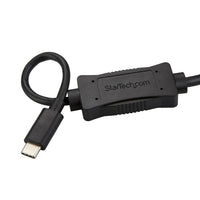 StarTech USB-C to eSATA Cable, For External Storage Devices, USB 3.0 (5Gbps), 3 ft. (1 m)-Access eSATA storage devices containing HDD / SSD / ODD drives from a USB-C or Thunderbolt 3 laptop - Connect a CD-ROM or DVD-ROM to your USB-C or Thunderbolt 3 computer - Perform drive management tasks like: data recovery / repairing failing drives / re-using old drives / diagnostics / disk imaging / backups - Plug-and-play - Compatible with SATA III - USB 3.0 to eSATA Cable / USB C to eSATA adapter / USB Type C to eS