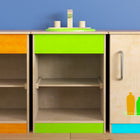 Flash Furniture Bright Beginnings Commercial Grade Wooden Children's Kitchen Sink with Integrated Storage-Assembles in One Hour or Less