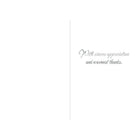 Rosedale 5-1/2" x 8" Formal Thank You Greeting Cards And Envelopes, 12 Pack (17720)-Card shop quality greeting cards