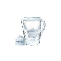 Aquavero 14-Cup Water Filtration Pitcher - Everest White-Filter Exchange Indicator: Conveniently shows when to change filter cartridge