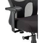 Tempur-Pedic Mesh High-Back Task Chair - Black-Height- and width-adjustable padded armrests enhance ergonomics for added comfort