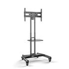 North Bayou Mobile TV Cart with Adjustable Shelf for 32" - 70"-Fits most VESA compliant TVs and screens from 32" to 70"