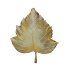 Elegance Gold Plated Maple Leaf Dish-Shape: Octangular