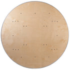 Flash Furniture 5.5-Foot Round HEAVY DUTY Birchwood Folding Banquet Table with METAL Edges-5.5' Folding Table