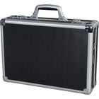 Nextech 17.3" ABS Briefcase - Black and Silver-Adjustable computer compartment can fit laptops up to 17.3" wide