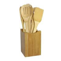 Oceanstar KT1279 7 Piece Bamboo Cooking Utensil Set-Length of each utensil: Approximately 11.75 inches.