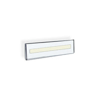 Azar Displays 2.5" x 8.5" Acrylic Wall Mount Sign Nameplate Holder with Adhesive Tape , 10 Pack (122018)-Used to displays information on walls and doors, maximizing advertising opportunity