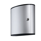 Durable Brushed Aluminum Key Cabinet with Key Lock - 54 Key - Silver-Silver