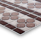 CTG Brands Clover Graphic Tile Border Wall Decals, 9.8" x 12.4", Multicolor, 6 Pack-Premium quality tiles: border peel and stick backsplash tiles are made of high-quality, durable eco-friendly PVC plastic (epoxy), water-resistant and mold resistant which never turn yellow with time