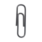 JAM Paper Coloured Standard Paper Clips, Small, Grey, 100 Pack (21830626)-Quantity: 100 Paperclips per Box