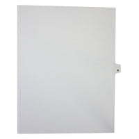 Mark Maker Legal Exhibit Index Tab White Single Tabs, 1/26th Cut, Letter Size, No Holes, Letter M, 25 Pack-White Single Tabs, 1/26th Cut