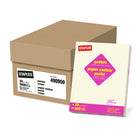 Staples 30% Recycled Pastel Coloured Copy Paper - Letter - 8-1/2" x 11 - Cream - 5000 Sheets-8-1/2" x 11"