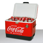 Coca-Cola Ice Chest, 54L-Stainless-steel handles with rubber grip for easy carrying