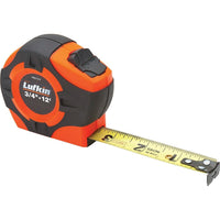 Lufkin P1000 Series Measuring Tape, 3/4" x 12', In./Ft. Graduations - 5 Pack-Blade Length: 12'