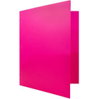 JAM Paper Plastic Heavy Duty 3 Hole Punched Two Pocket School Folder, Fuchsia, 2 packs of 6 (383HHPfug)-4