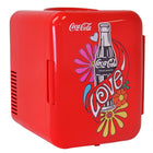 Coca-Cola Love 1971 Series Mini Fridge 6 Can Cooler/Warmer-4L (4.2 q) capacity holds 6 standard cans