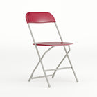 Flash Furniture HERCULES Series Premium Plastic Folding Chair - Red-650 lb. Weight Capacity