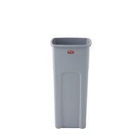 Rubbermaid Untouchable Square Container, Grey-Sleek design for a professional look