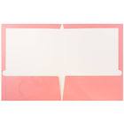 JAM Paper Glossy 2-Pocket Presentation Folders, Baby Pink, 50 Pack (31225348c)-200-sheet capacity