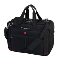 Swiss Gear 17.3” Deluxe Laptop Bag, Black (SWA0918)-Deluxe Double compartment Top Load
