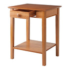Winsome Studio End / Printer Table, Honey-Classic and sturdy, it has room for a printer, a drawer to hold extra paper, and a lower shelf ideal for holding a CPU.