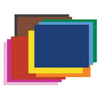 Pacon 4-Ply Railroad Board, 10 Assorted colours, 22" x 28", 50 Sheets-4-Ply (14 pt.) construction