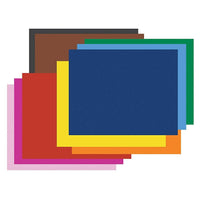 Pacon 4-Ply Railroad Board, 10 Assorted colours, 22" x 28", 50 Sheets-4-Ply (14 pt.) construction