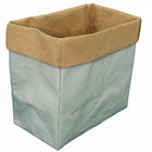 Cathay Importers Eco-Friendly 2-Tone Paper Rectangle Storage Basket, Medium (EC-21-0059)-9.5"H x 10"W x 6"D