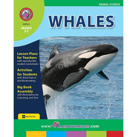 eBook: Whales (PDF version - 1-User Download) - ISBN 978-1-55319-274-9 - Grade 2 - 3-You will receive two emails: one confirming your entire order, and one with a "Download Software" buttonYou can download immediately or return to your email to download later