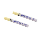 Marvy Uchida Broad-Point Opaque Paint Markers - Cream Yellow - 2 Pack-Colour: Cream Yellow