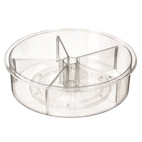 Gry Mattr Acrylic Rotatable Box with 5 Spacer Layer - 12"L x 12"W x 3.3"D - Clear-Acrylic, clear