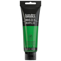 Liquitex Basics Acrylic Paint 1046312, Light Green Permanent, 118 mL Tube-Formulated with fine art pigments artist can depend on.