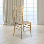 Flash Furniture HERCULES Series Gold Wood Chiavari Chair-Reinforced stress points provide greater stability