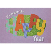 Rosedale Greeting Card, Start of a Happy Year, Birthday-Printed on premium coated card stock