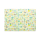 Baby Care Playmat, Sea Petals Grey, Medium-Product dimensions: 72.8" x 49.2" x 0.4" in