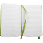 JAM Paper Hardcover Lined Notebook With Elastic Closure, Travel Size, 4 x 6 Journal, Green Apple, 2/Pack (340528852g)-Sold Individually