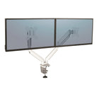 Fellowes Platinum Series Dual Monitor Arm - White (8056301)-Gas Spring Technology to move the Monitors