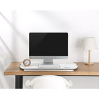 Uplite 32"W Height Adjustable Desktop Sit Stand Standing Desk, White (UPWS40A)-EVA rubber padded feet are for no slipping or movements while protecting your desktop from scratches and scuffs